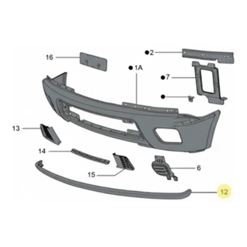 DEFLECTOR (DESVIADOR) DE AIRE FORD RANGER 1998 AL 2000 INF DEL ORIGINAL COD. 9l55-8B407