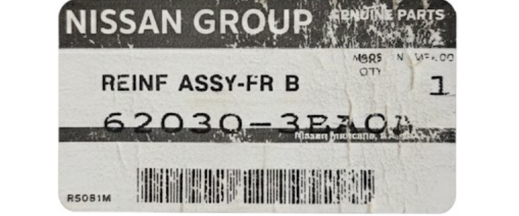 ALMA FASCIA NISSAN VERSA 2012 AL 2018 DEL ORIGINAL COD. 62030-EBA0A