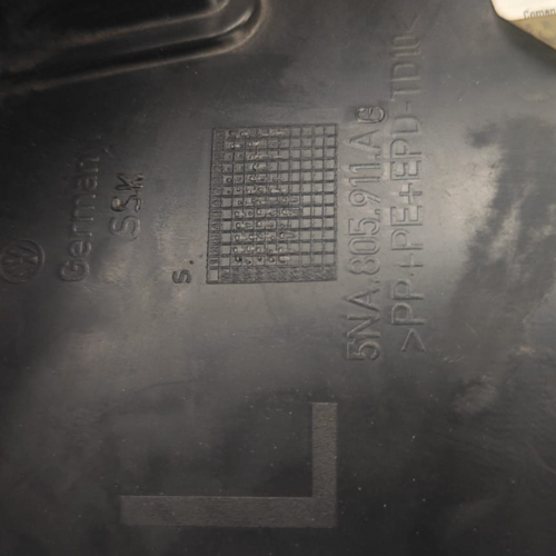 TOLVA SALPICADERA VOLKSWAGEN TIGUAN 2022 AL 2023 PLAST IZQ ORIGINAL COD. 5NA-805-911-AG