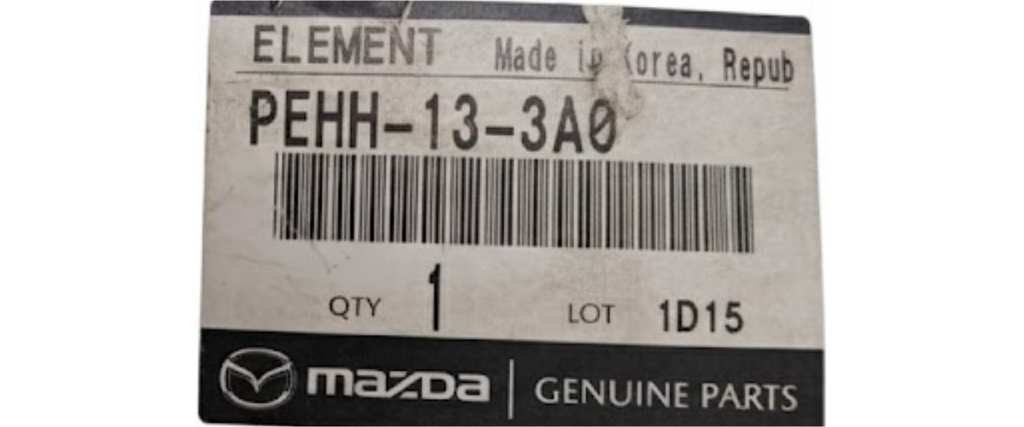 FILTRO AIRE MAZDA CX3 2016 AL 2019 2.0L L4 ORIGINAL COD. PEHH-13-3A0