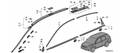 MOLDURA CAÑUELA PTA HONDA CRV 2007 AL 2011 DEL DER ORIGINAL COD. 72410-SWA-A02