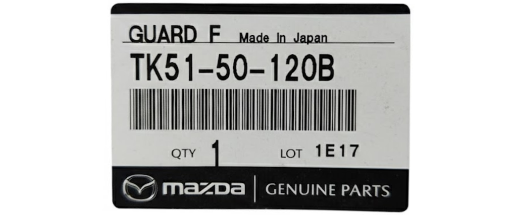 MOLDURA FASCIA (DEFENSA) MAZDA CX9 2016 AL 2018 CROM DEL ORIGINAL COD. TK51-50-120B