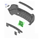 TOLVA DEFENSA LAND ROVER FREELANDER 2006 AL 2010 TRAS IZQ ORIGINAL COD. 6H52-17B919-A