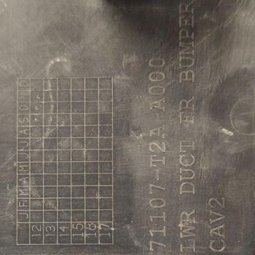 TOLVA INF MOTOR HONDA ACCORD 2013 AL 2015 LX/LX/S/EX/EX-L/SPORT/TOURING V6 DESMONTADO ORIGINAL COD. 71107-T2A-A000