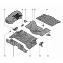 PISO CAJUELA RENAULT SANDERO II/ LOGAN II 2014 AL 2021 P/TINA REFACCION TRAS ORIGINAL COD. 745146485R