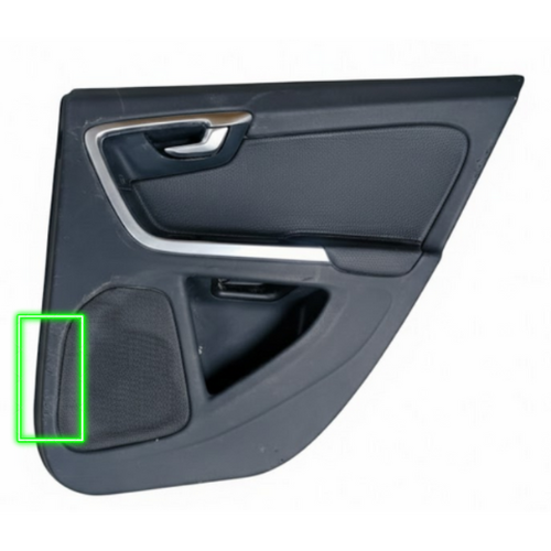 TAPA (PANEL) PUERTA VOLVO S60/ V60 2011 AL 2018 C/MANIJA INT C/BOTON SEGURO/ ELVADOR ELEC TRAS DER DESMONTADO ORIGINAL COD. 8635880