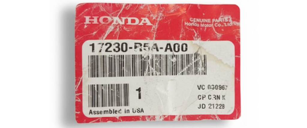 RESONADOR FILTRO AIRE HONDA CRV 2012 AL 2014 2.4L ORIGINAL COD. 17230-R54-A00