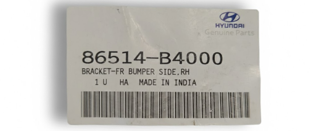 GUIA FASCIA (DEFENSA) HYUNDAI GRAND I10 2015 AL 2020 DEL DER ORIGINAL COD. 86514-B4000