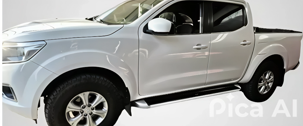 ESTRIBO NISSAN PU NP300 2015 AL 2023 ALUMINIO C/ HERRAJES INSTALACION JGO 2 PZAS