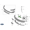 SOPORTE FASCIA (DEFENSA) FORD F-150 2009 AL 2014 FRONT IZQ ORIGINAL COD. 9L3Z-17C947-A