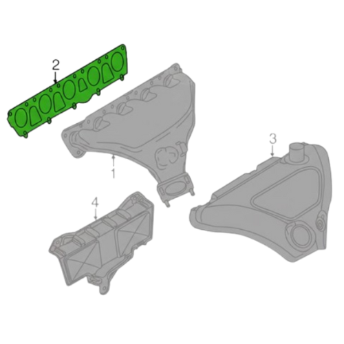 JUNTA MULTIPLE ESCAPE VOLKISWAGEN JETTA/ JETTA CLASICO 2005 AL 2018/ BEETLE 2006 AL 2019/ PASSAT 2012 AL 2014/ GOLF 2010 AL 2014/ AUDI A3/ S3/ TT/ TTS 2004 AL 2013/ Q3 2012 AL 2018/ A4 2005 AL 2008 ORIGINAL COD. 07K-263-039-C
