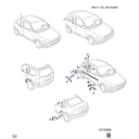 MOLDURA PUERTA CHEVROLET CHEVY 1994 AL 2003 TRAS DER ORIGINAL GM COD. 93442941