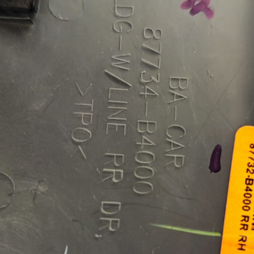 MOLDURA PUERTA HYUNDAI GRAND I10 2015 AL 2020 TRAS DER ORIGINAL COD. 87732-B4000