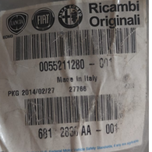 COLADERA ACEITE ALFA ROMEO 2007 AL 2020/ FIAT 500L 2012 AL 2024/ LANCIA DELTA III 2008 AL 2014/ MUSA 2008 AL 2012 ORIGINAL COD. 55211280