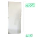 PUERTA INT PARA CASA MADERA C/MARCO ALUMINIO Y BISAGRAS 215X89CM