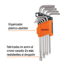 JUEGO DE LLAVES TORX 9 PIEZAS TRUPER COD. 15554 TORX-9