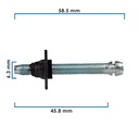 AJUSTADOR UNIDAD FORD CARROS Y PU 1973 EN ADELANTE 1/4-28 X 2 1PZAS