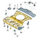 PISO CAJUELA VOLKSWAGEN GOL 2009 AL 2022/ SAVEIRO/ VOYAGE 2010 AL 2022 COMPLETO TRAS ORIGINAL COD. 5U6813115FGRU