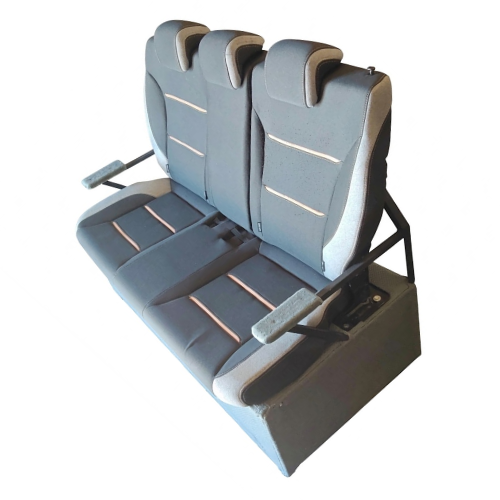 SALA DE ESTAR RACING AUTO DE TELA NEG/GRIS