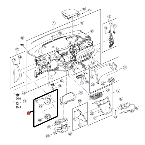 REJILLA INTERIOR DE AIRE ACONDICIONADO CHEVROLET AVEO 2018 AL 2022 LAT TAB AIRE DEL IZQ DESMONTADO ORIGINAL COD. 90927888