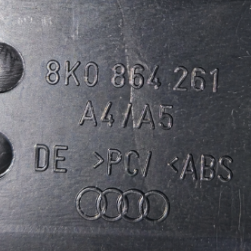 MOLDURA (CONSOLA) AUDI A4/ A5/ Q5 2008 AL 2016 C/BOTON FRENO D/MANO ELECT/AUTO HOLD INT CENT DESMONTADO ORIGINAL COD. 8K0-864-261