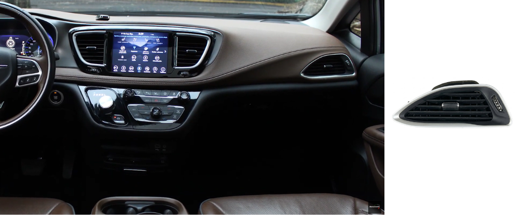 REJILLA INTERIOR DE AIRE ACONDICIONADO CHRYSLER PACIFICA 2017 AL 2026 TAB LAT DER DESMONTADO ORIGINAL COD. 6EC021X9AA