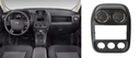 MOLDURA TABLERO (RADIO) JEEP COMPASS/ PATRIOT 2010 AL 2016/ DODGE CAIBER 2007 AL 2012 C/REJILLAS P/AIRE INT CENT DESMONTADO ORIGINAL COD. 1PL23TRMAA
