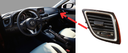 REJILLA INTERIOR DE AIRE ACONDICIONADO MAZDA 3 2013 AL 2019 I/TOURING/GRAND TOURING 2.0/2.5L LAT TAB DEL DER DESMONTADO ORIGINAL COD. BHN1-64730