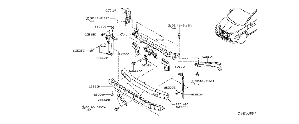 TOLVA RADIADOR NISSAN TIIDA 2008 AL 2018 DEL DER ORIGINAL COD. 62822-EL000