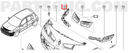 GUIA FASCIA (DEFENSA) RENAULT MEGANE II 2007 AL 2009 DEL DER ORIGINAL COD. 8200412349