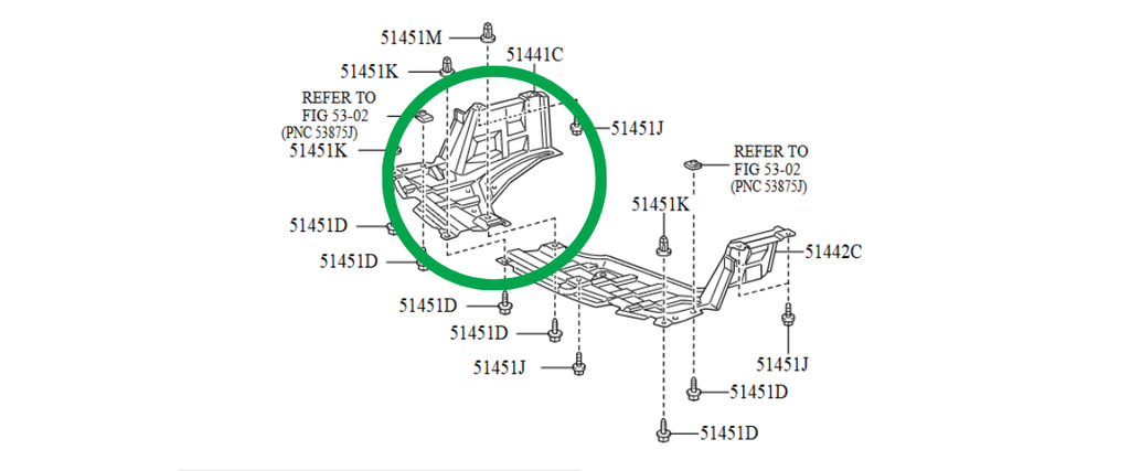 TOLVA INF MOTOR TOYOTA YARIS 2006 AL 2016 DER ORIGINAL NUEVO COD. 51441-52250