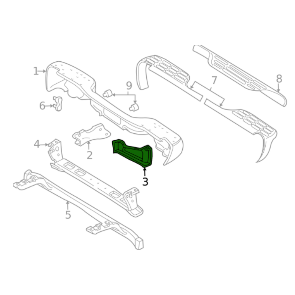 BRACK (BRAZO) CHEVROLET SILVERADO 1500/2500/ SUBURBAN/ TAHOE/ GMC SIERRA 1999 AL 2007 TRAS DER ORIGINAL COD. 15705670