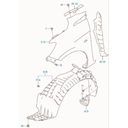 TOLVA SALPICADERA SUZUKI ERTIGA 2017 AL 2024 TRAS DER ORIGINAL COD. 72340-73R00