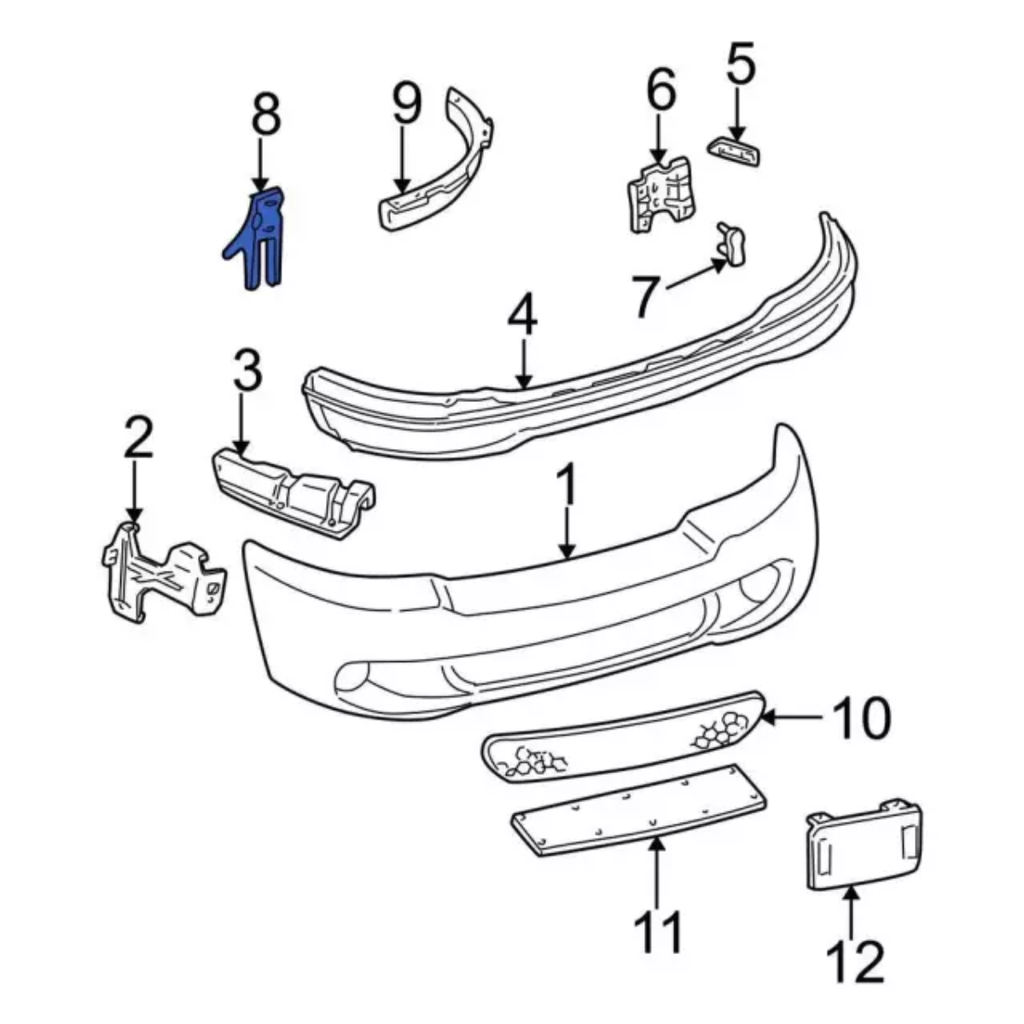 BRACK (BRAZO) DEFENSA FORD PU 1997 AL 2004/ EXPEDITION 1997 AL 2001/ NAVIGATOR 1997 AL 2002 DEL IZQ