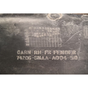 TOLVA CUBREPOLVO HONDA CIVIC 2006 AL 2011 SEDAN/ COUPE P/SALPICADERA INT DER DESMONTADO ORIGINAL COD. 74220-SNAA-A004