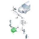 DEPOSITO LIMPIAPARABRISAS VOLKSWAGEN GOLF 2015 AL 2017 3.0L S/CUELLO S/TAPA ORIGINAL COD. 5GM955453A