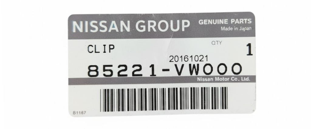 GUIA (FASCIA) NISSAN URVAN 2007 AL 2012 SOPORTE INF TRAS IZQ ORIGINAL COD. 850221VW000