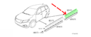 MOLDURA PUERTA NISSAN PATHFINDER 2013 AL 2020 CROM TRAS DER ORIGINAL COD. 82870-3KA0