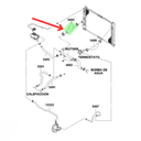 MANGUERA RADIADOR CHEVROLET AVEO 2008 AL 2017 1.6L INF ORIGINAL COD. 95498894