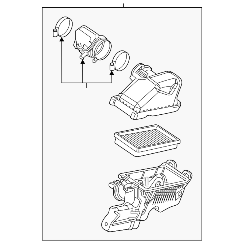 PORTA FILTRO AIRE NISSAN VERSA/ VERSA NOTE 2012 AL 2018 SL/SR/SV 4 CIL 1.6L ORIGINAL COD. 165009KA0A