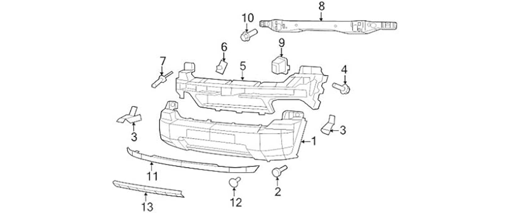 SPOILER JEEP LIBERTY 2008 AL 2012 6 CIL 3.7L DEL ORIGINAL COD. 57010122AA