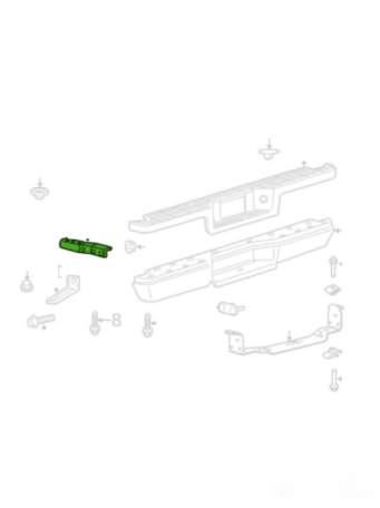 SOPORTE FASCIA FORD RANGER 1993 AL 2011 4 CIL 2.3L INT TRAS IZQ ORIGINAL COD. F37Z-17788-A