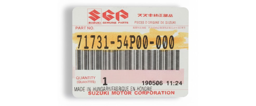 GUIA FASCIA (DEFENSA) SUZUKI GRAND VITARA 2015 AL 2025 DEL DER ORIGINAL COD. 71731-54P00