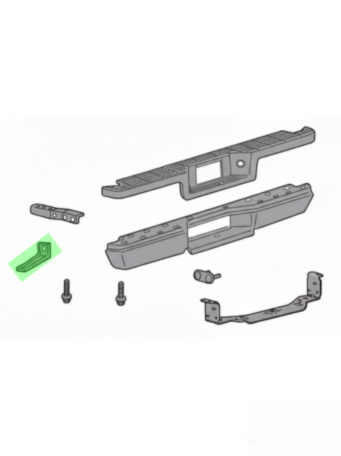 BRACK (BRAZO) DEFENSA FORD RANGER/ EXPLORER/ MERCURY MOUNTAINER 199 AL 2003 4 CIL 2.3L SOPORTE EXT TRAS IZQ ORIGINAL COD. F77Z-17796-AA