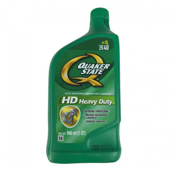 ACEITE MONOGRADO HEAVY DUTY SAE 40 946 ML QUAKER STATE (104356)