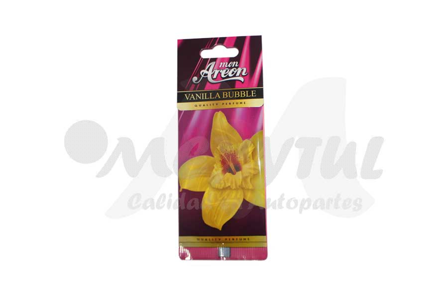 AROMATIZANTE MON AREON VANILLA BUBBLE QUALITY PERFUME 1 PZA