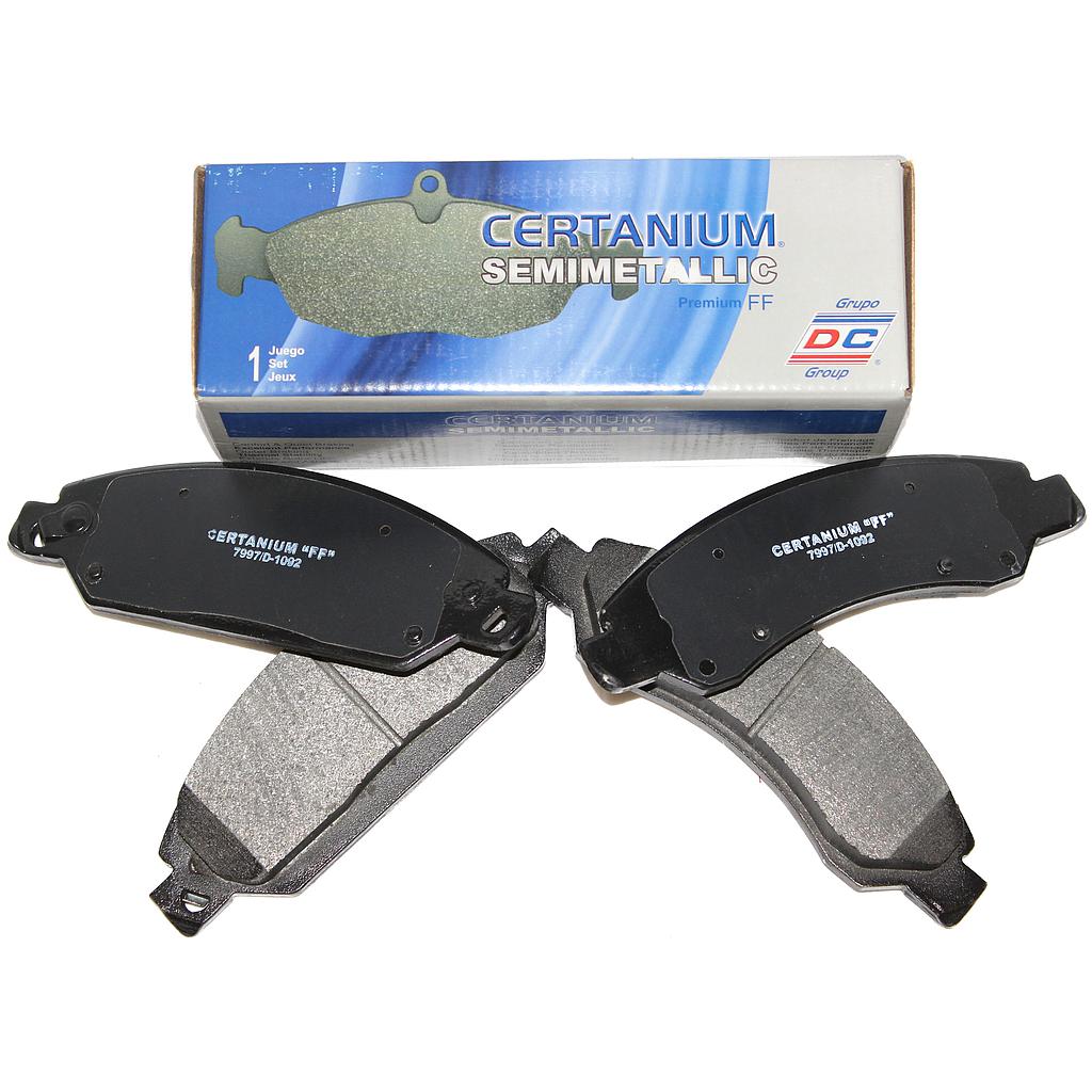 BALATAS CHEVROLET SILVERADO DE 2005 AL 2008DELSEMI-METALICA JGO DC COD 7997D1092/GMC SIERRA DE 2005 AL 2008/AVALANCHE DE 2007 AL 2008/TAHOE DE 2007 AL 2008/GMC YUKON DE 2006 AL 2007/ESCALADE DE 2007 AL 2008 (116055)