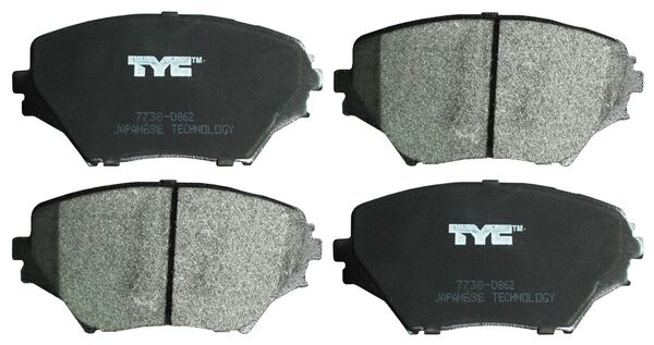 BALATAS TOYOTA RAV4 DE 2001 AL 2005 SEMI-METALICA JGO TRAS COD. 7738-D862 (116060) TW