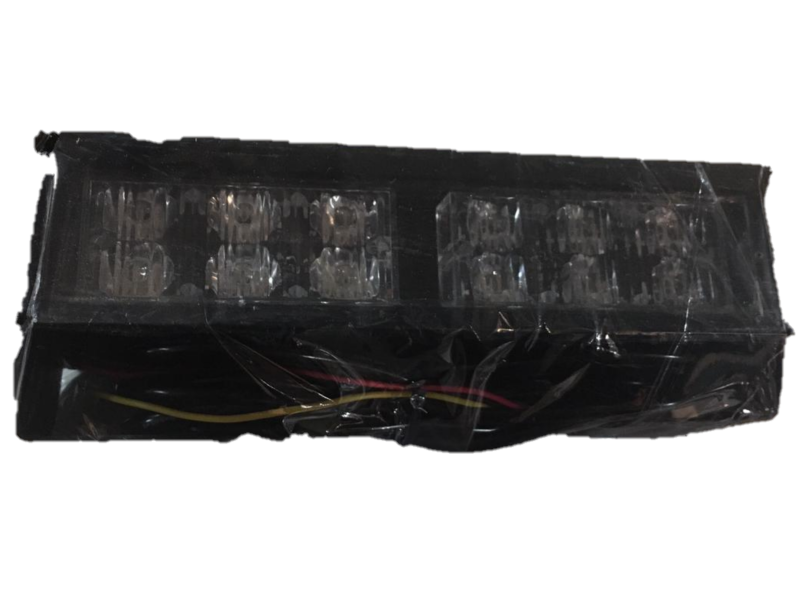 BARRA 12 LEDS ROJO/AZUL RECTANGULAR 12V 1 PZA (4198160248)