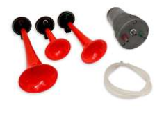 BOCINA MUSICAL TONO CABALLERIA A LA CARGA 12V JGO RACINGTEC